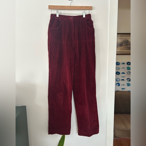 Pants - Women’s Vintage Burgundy Corduroy Pants